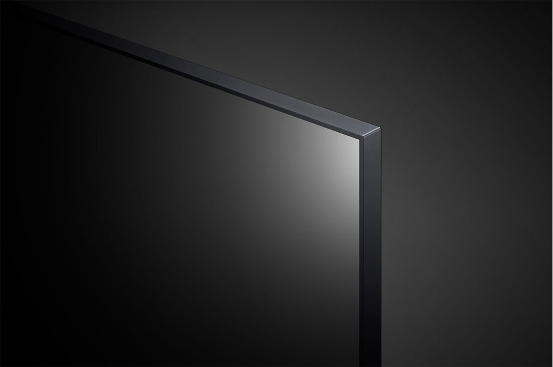 LG UQ81 UHD 4K 60 inch ThinQ AI, close-up view of panel, 60UQ81003LB, thumbnail 8