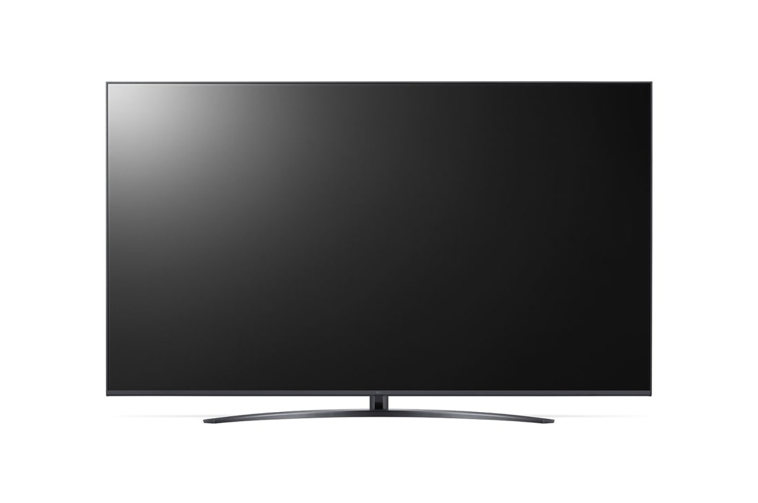 LG UQ81 UHD 4K 75 inch ThinQ AI, vedere frontală cu imagine continuă, 75UQ81003LB, thumbnail 2
