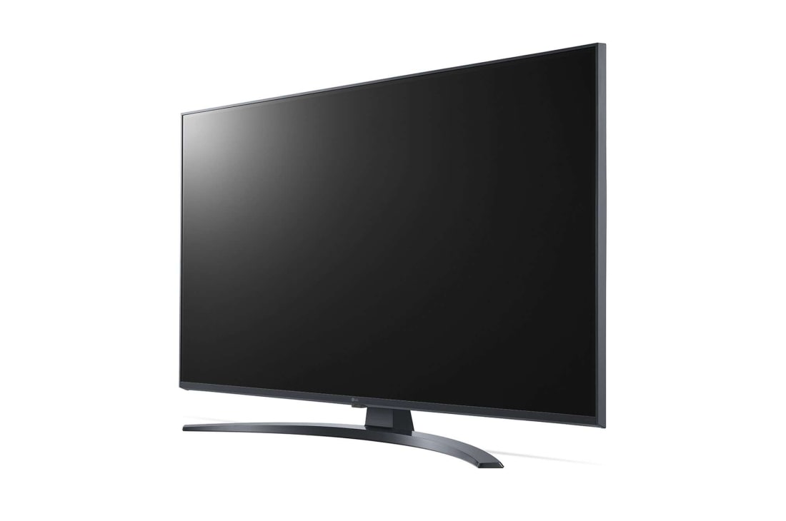 LG UQ81 UHD 4K 65 inch ThinQ AI, vedere laterală la 30 de grade cu imagine continuă, 43UQ81003LB, thumbnail 3