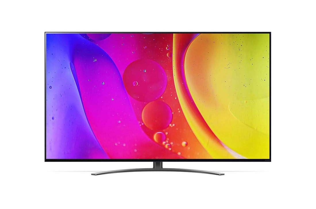 LG Nano81 | 55 inch 4K Cinema HDR | Procesor α5 Gen5 AI 4K | Cinema NanoCell | ThinQ AI |NanoCell Gaming , vedere laterală la 30 de grade cu imagine continuă, 55NANO813QA, thumbnail 2