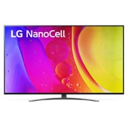 LG Nano81 | 55 inch 4K Cinema HDR | Procesor α5 Gen5 AI 4K | Cinema NanoCell | ThinQ AI |NanoCell Gaming , Vedere frontală a televizorului NanoCell LG, 55NANO813QA, thumbnail 1