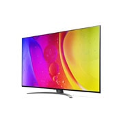 LG Nano81 | 55 inch 4K Cinema HDR | Procesor α5 Gen5 AI 4K | Cinema NanoCell | ThinQ AI |NanoCell Gaming , vedere laterală la 90 grade, 55NANO813QA, thumbnail 3