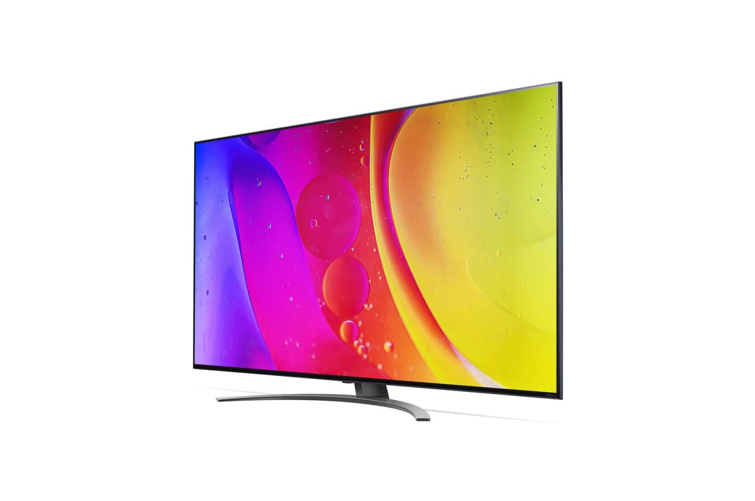 LG Nano81 | 65 inch 4K Cinema HDR | Procesor α5 Gen5 AI 4K | Cinema NanoCell | ThinQ AI |NanoCell Gaming , vedere laterală la 90 grade, 65NANO813QA, thumbnail 3