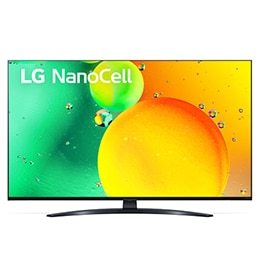 Vedere frontală a televizorului NanoCell LG2
