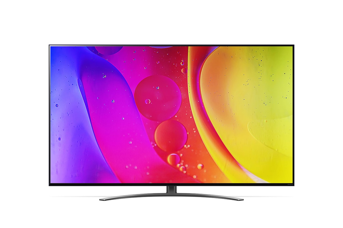 LG Nano81 | 50 inch 4K Cinema HDR | Procesor α5 Gen5 AI 4K | Cinema NanoCell | ThinQ AI |NanoCell Gaming , vedere laterală la 30 de grade cu imagine continuă, 50NANO813QA, thumbnail 2