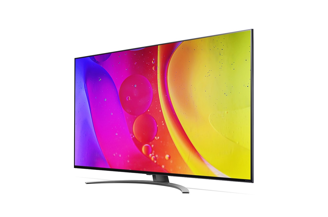 LG Nano81 | 50 inch 4K Cinema HDR | Procesor α5 Gen5 AI 4K | Cinema NanoCell | ThinQ AI |NanoCell Gaming , vedere laterală la 90 grade, 50NANO813QA, thumbnail 3