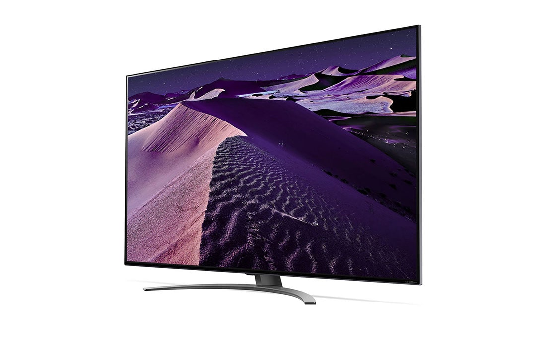 LG QNED86 | MiniLED | 55 inch| Procesor α7 Gen5 AI | Dolby Vision si Dolby Atmos | ThinQ , 30 Degree right side view, 55QNED863QA, thumbnail 3