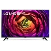 LG UHD UR73 de 43'' 4K Smart TV, 2023, Vedere frontală a televizorului LG UHD, 43UR73003LA, thumbnail 1