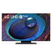 LG UHD UR91 de 50'' 4K Smart TV, 2023, Vedere frontală a televizorului LG UHD, 50UR91003LA, thumbnail 1