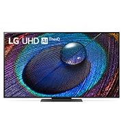 LG UHD UR91 de 55'' 4K Smart TV, 2023, Vedere frontală a televizorului LG UHD, 55UR91003LA, thumbnail 1