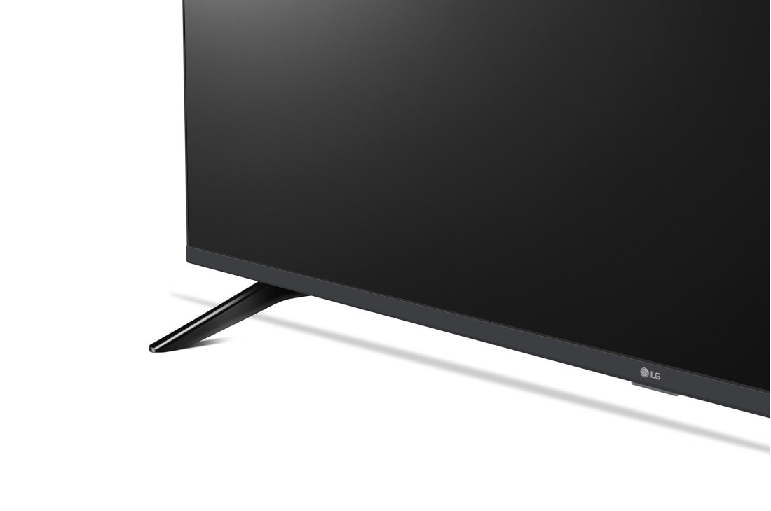 LG UHD UR73 de 55'' 4K Smart TV, 2023, vedere prim-plan a stâlpului, 55UR73003LA, thumbnail 6