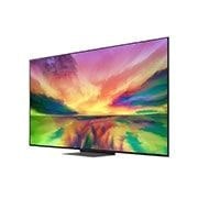 LG QNED81 de 75'' 4K Smart TV, 2023, vedere laterală la 30 de grade cu imagine continuă, 75QNED813RE, thumbnail 3