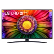 LG UHD UR81 de 43'' 4K Smart TV, 2023, Vedere frontală a televizorului LG UHD, 43UR81003LJ, thumbnail 1