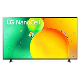 Vedere frontală a televizorului NanoCell LG2