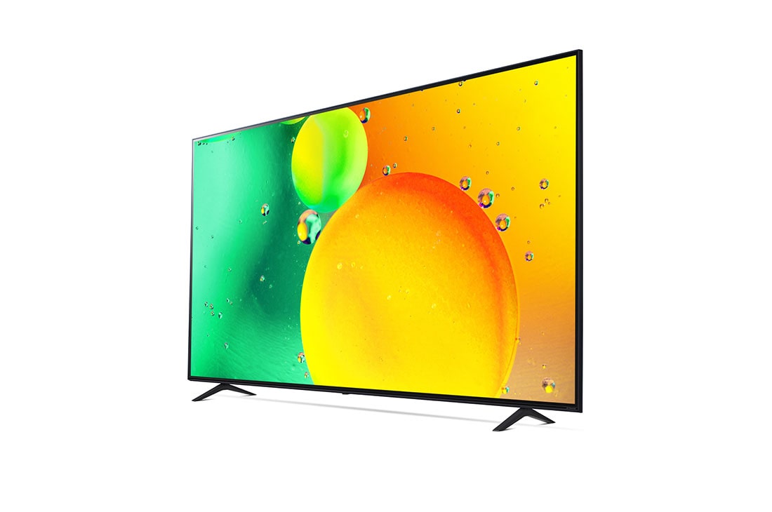 LG Nano75 de 86'', 4K Smart TV, vedere laterală la 30 de grade cu imagine continuă, 86NANO753QA, thumbnail 3