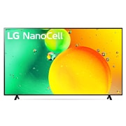 LG Nano75 de 75'', 4K Smart TV, Vedere frontală a televizorului NanoCell LG, 75NANO753QA, thumbnail 1