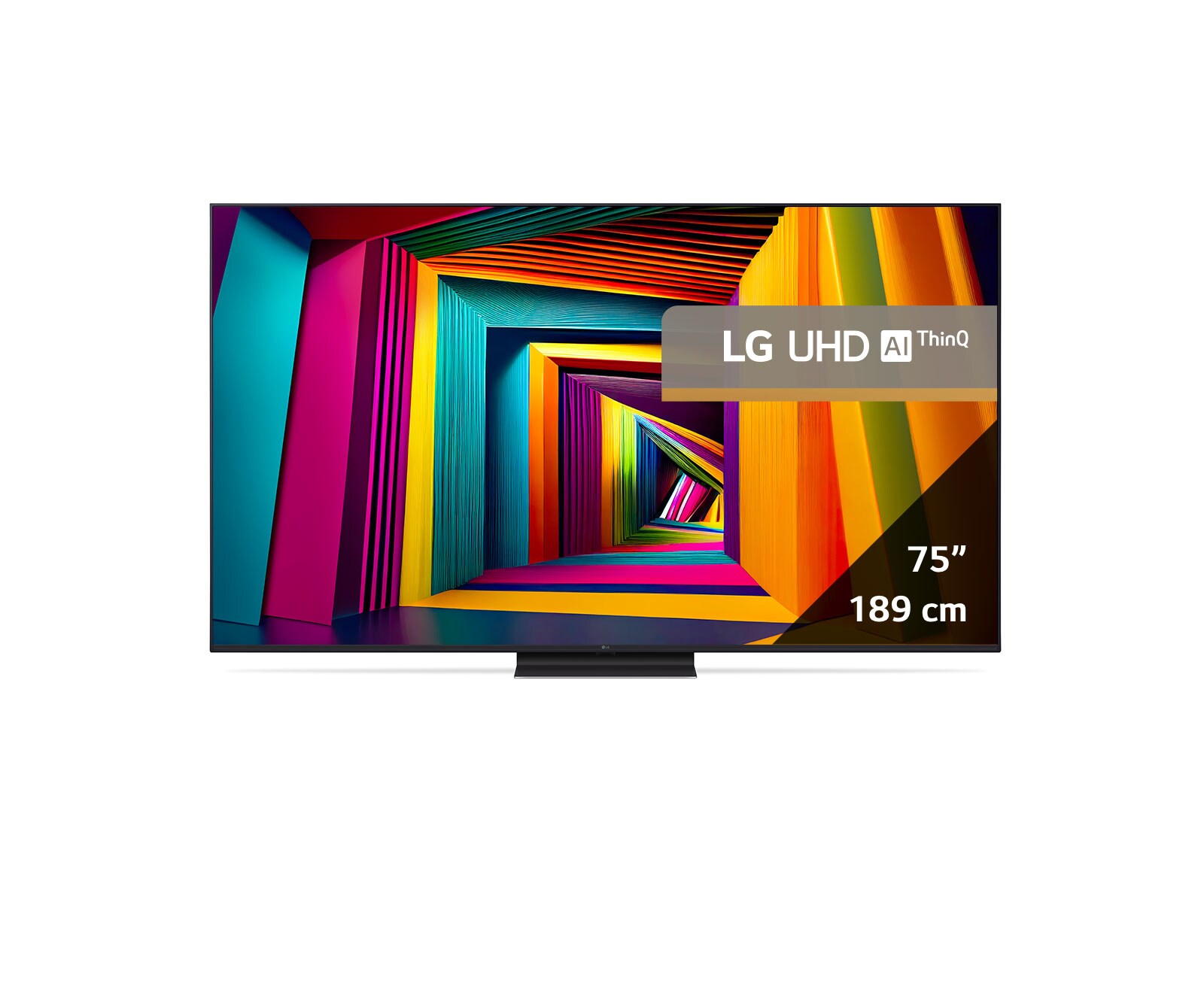 LG AI UT91 de 75'', 4K Smart TV, Vedere din față, 75UT91003LA, thumbnail 2