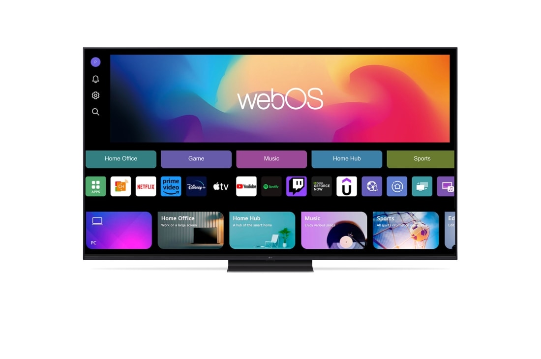 LG AI UT91 de 65'', 4K Smart TV, Profil și ramă subțire și design elegant al suportului, 65UT91003LA, thumbnail 5