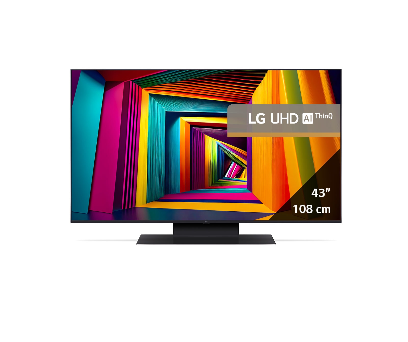 LG AI UT91 de 43'', 4K Smart TV, Vedere din față, 43UT91003LA, thumbnail 2