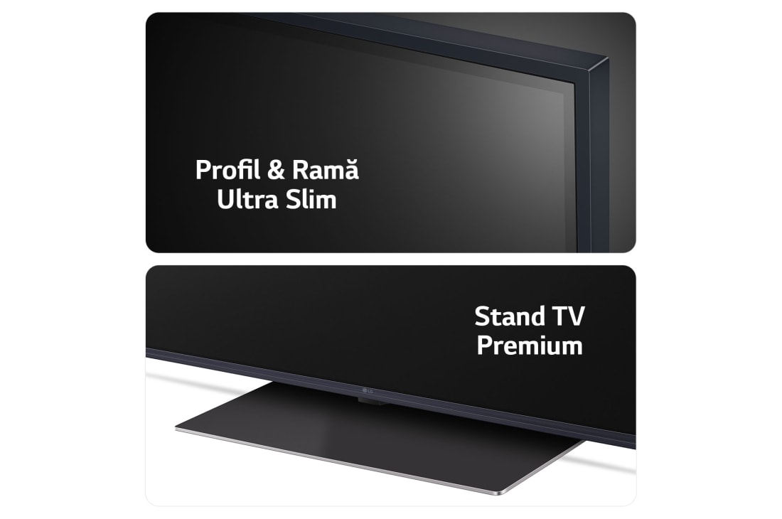 LG AI UT91 de 43'', 4K Smart TV, Profil și ramă subțire și design elegant al suportului, 43UT91003LA, thumbnail 4