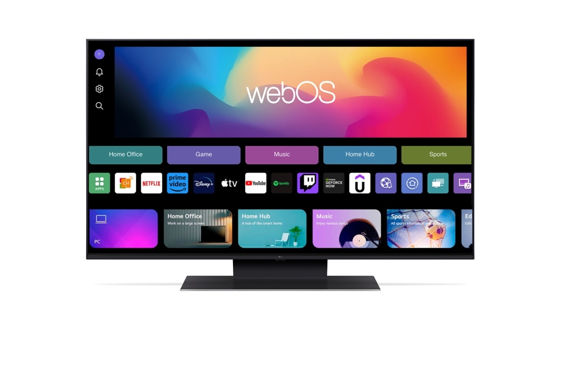 LG AI UT91 de 43'', 4K Smart TV, Profil și ramă subțire și design elegant al suportului, 43UT91003LA, thumbnail 5