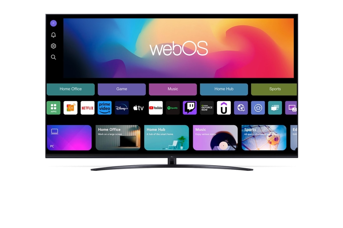 LG AI UT81 de 86'', 4K Smart TV, Vedere din față, 86UT81003LA, thumbnail 5