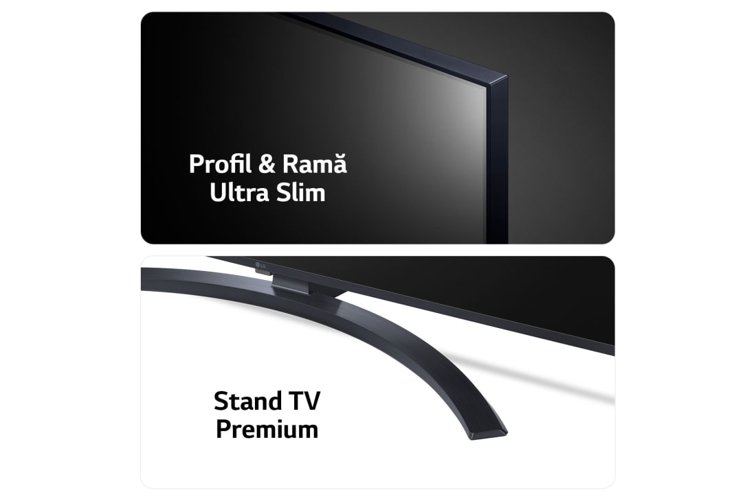 LG AI UT81 de 55'', 4K Smart TV, Profil și ramă subțire și design elegant al suportului, 55UT81003LA, thumbnail 4
