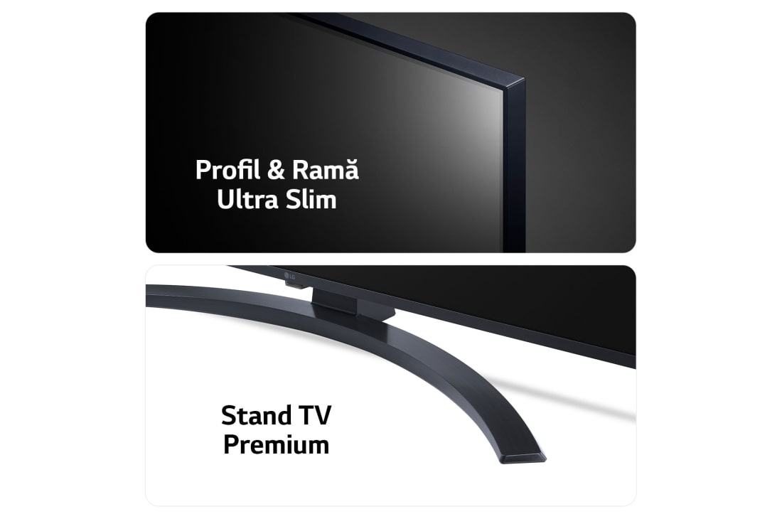 LG AI UT81 de 43'', 4K Smart TV, Profil și ramă subțire și design elegant al suportului, 43UT81003LA, thumbnail 4