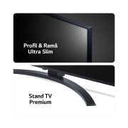 LG AI UT81 de 43'', 4K Smart TV, Profil și ramă subțire și design elegant al suportului, 43UT81003LA, thumbnail 4