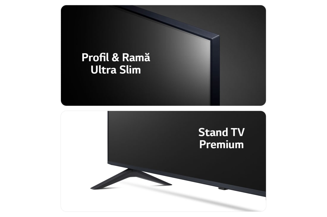 LG AI NANO81 de 75'', 4K Smart TV, Profil și ramă subțire și design elegant al suportului, 75NANO81T3A, thumbnail 3