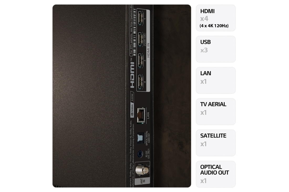 LG OLED evo AI C4 de 55'', 4K Smart TV, Rezumatul dimensiunilor lățimii ecranului, înălțimii ecranului, înălțimii totale cu suportul, lățimii și adâncimii suportului, OLED55C41LA, thumbnail 3