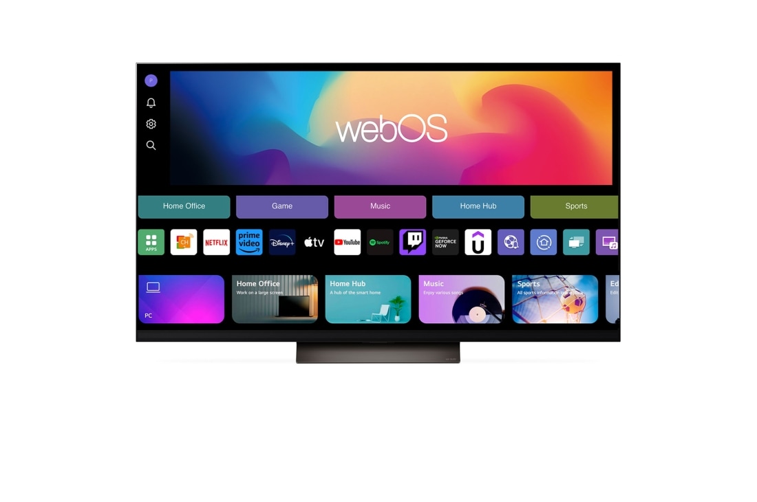 LG OLED evo AI C4 de 55'', 4K Smart TV, Vedere din spate cu porturi și informații despre conexiuni, OLED55C41LA, thumbnail 5