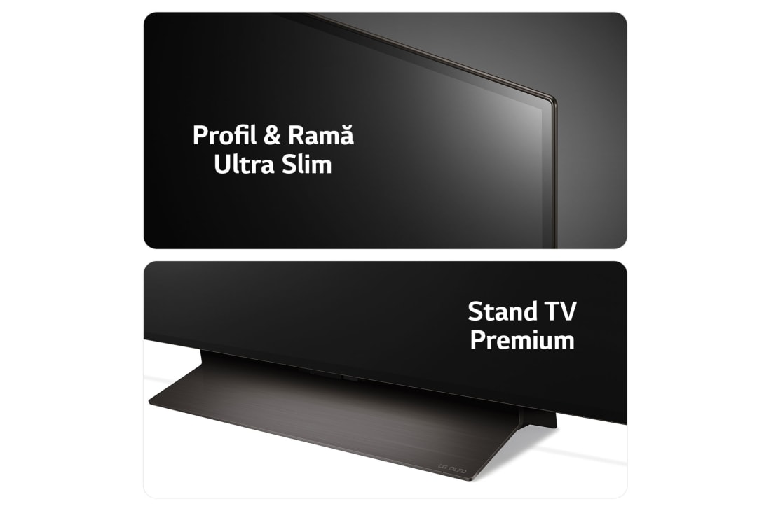 LG OLED evo AI C4 de 48'', 4K Smart TV, 2024, Profil și ramă subțire și design elegant al suportului, OLED48C41LA, thumbnail 4