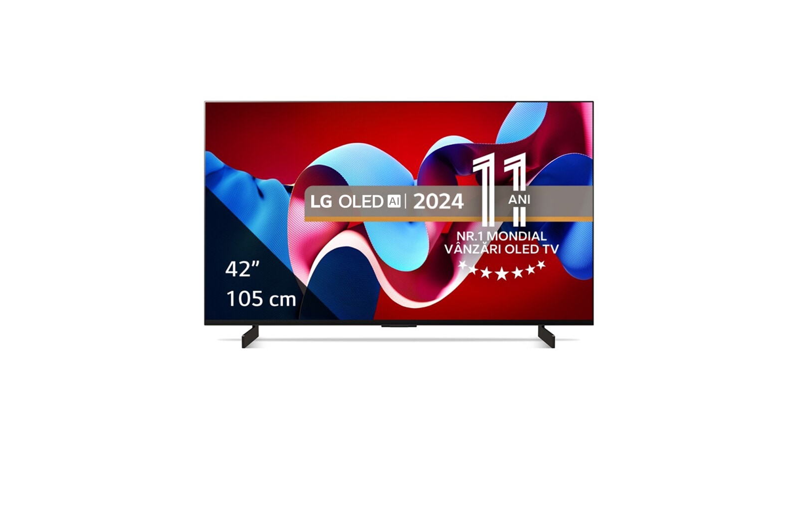 LG OLED evo AI C4 4K Smart TV 2024 42 inch - OLED42C41LA | LG România