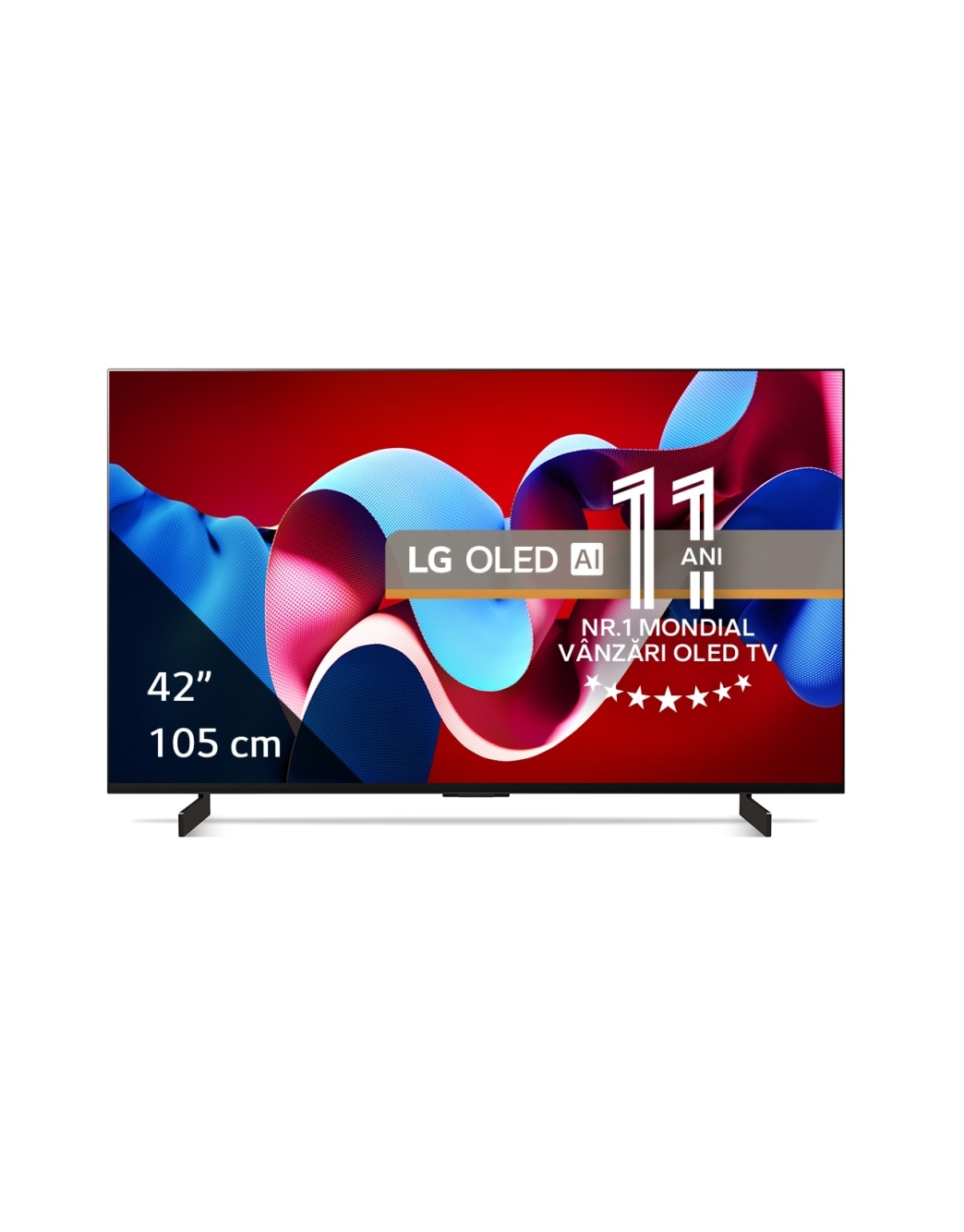 LG OLED evo AI C4 4K Smart TV 2024 42 inch - OLED42C41LA | LG România
