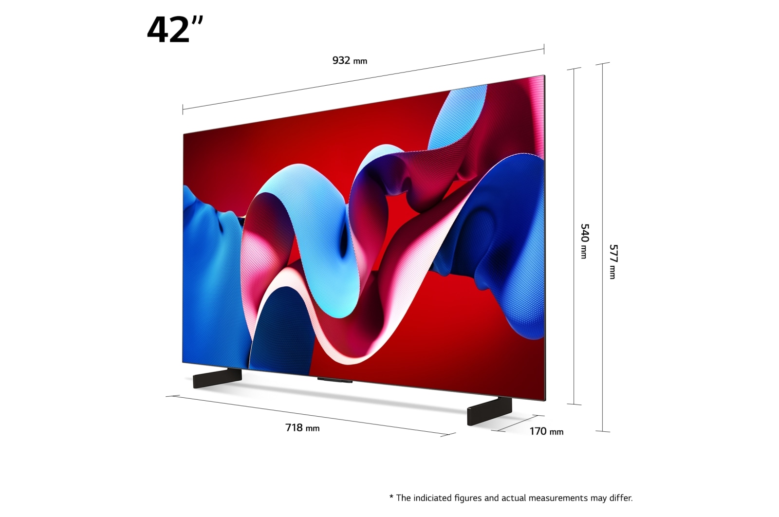LG OLED evo AI C4 4K Smart TV 2024 42 inch - OLED42C41LA | LG România