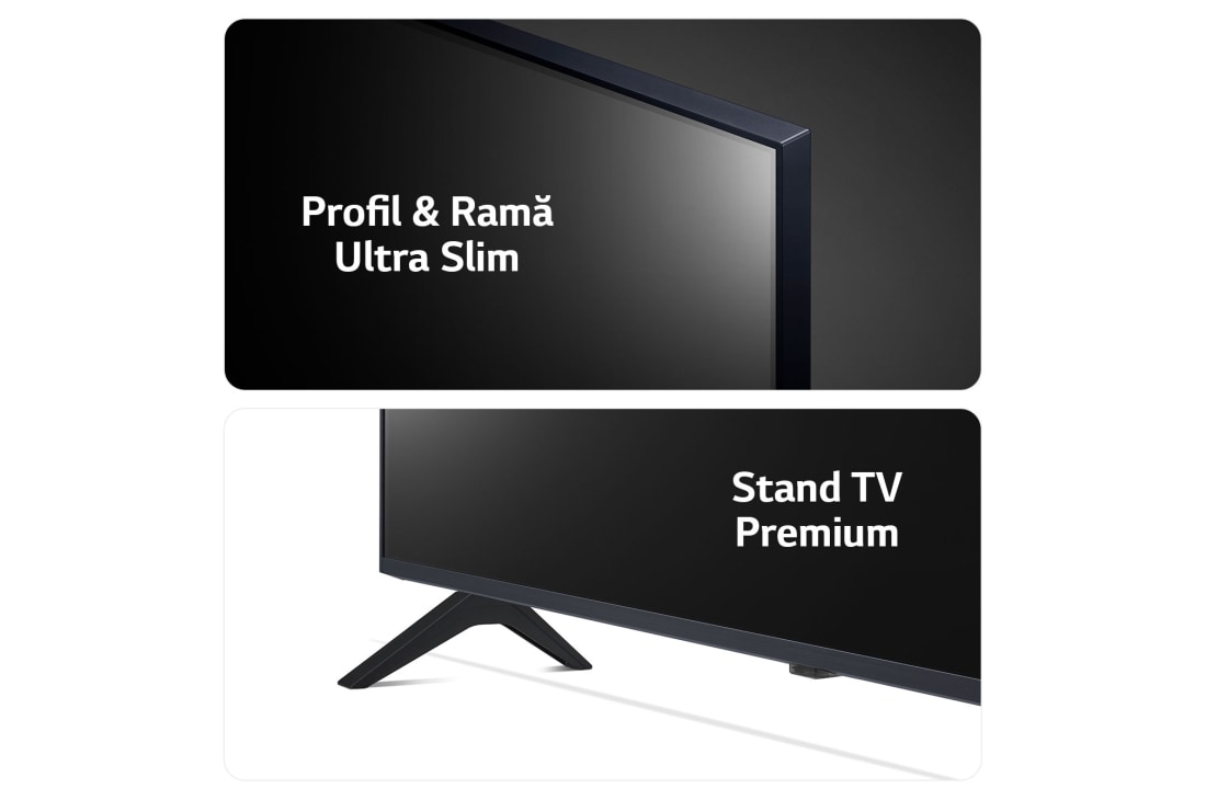LG AI NANO81 de 43'', 4K Smart TV, Profil și ramă subțire și design elegant al suportului, 43NANO81T3A, thumbnail 4