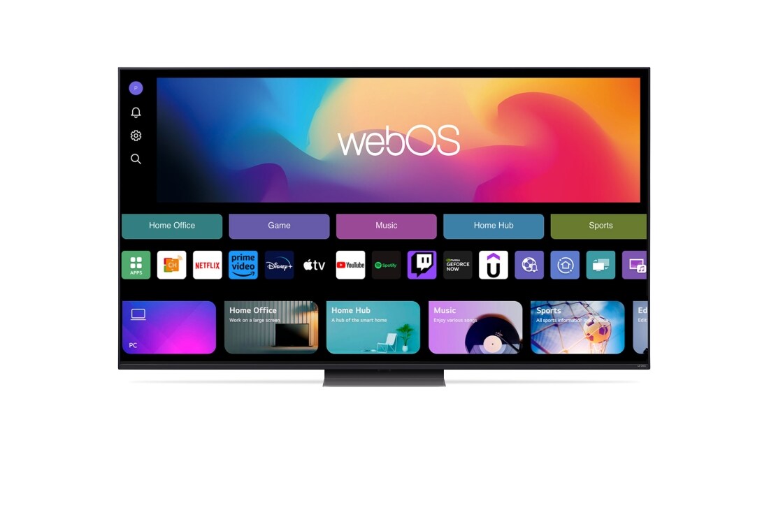 LG AI QNED86 de 86'', 4K Smart TV, Vedere din față, 86QNED86T3A, thumbnail 5