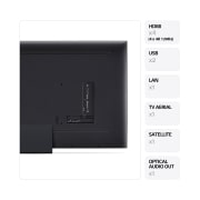 LG AI QNED86 de 86'', 4K Smart TV, Rezumatul dimensiunilor lățimii ecranului, înălțimii ecranului, înălțimii totale cu suportul, lățimii și adâncimii suportului, 86QNED86T3A, thumbnail 3