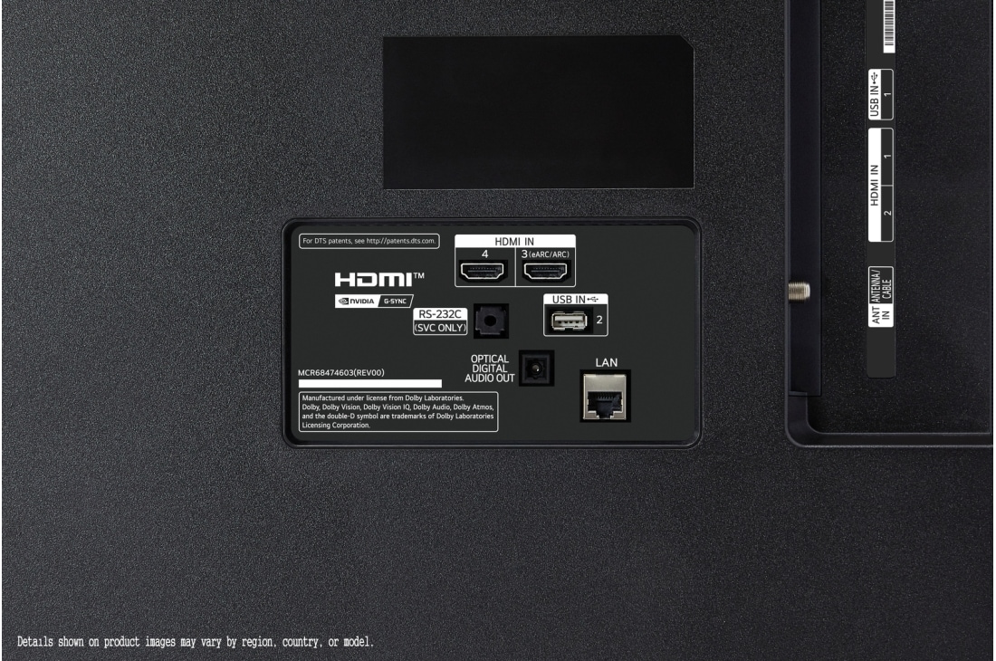 LG OLED AI B4 de 65'', 4K Smart TV, Imagine din spate cu televizorul LG B4, OLED65B42LA, thumbnail 14