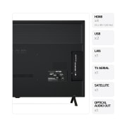 LG OLED AI B4 de 55'', 4K Smart TV, lățimii și adâncimii suportului, OLED55B42LA, thumbnail 3
