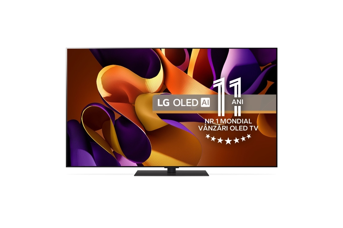 LG OLED evo AI G4 de 65'' cu Stand, 4K Smart TV, OLED65G43LS