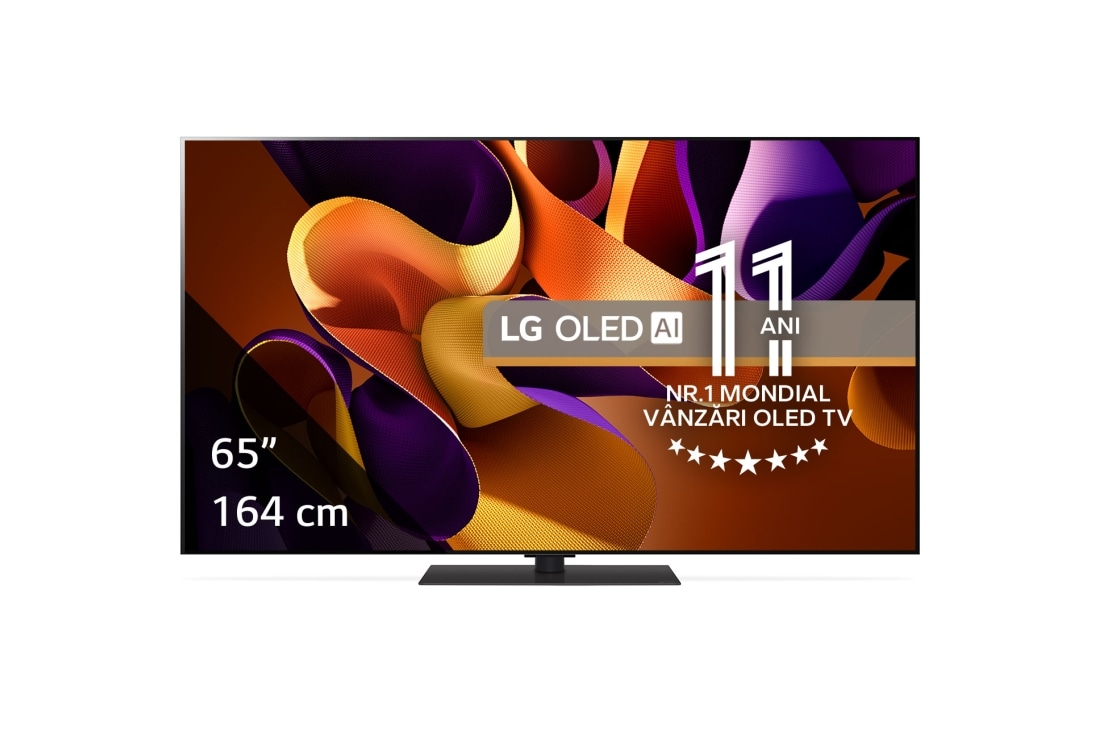 LG OLED evo AI G4 de 65'' cu Stand, 4K Smart TV, OLED65G43LS, thumbnail 2