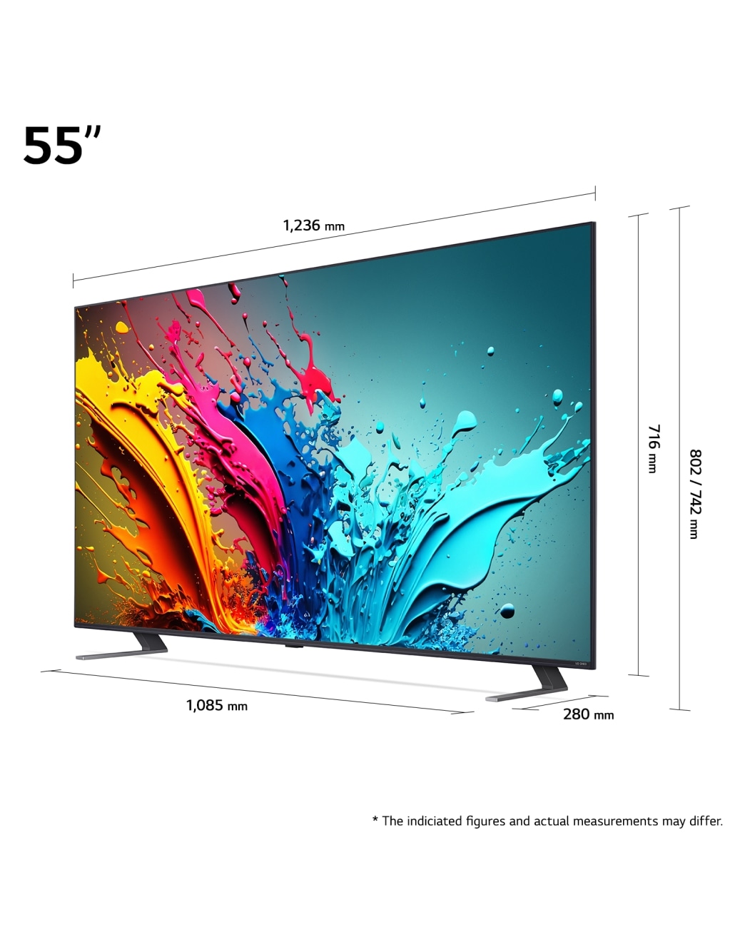 LG QNED AI QNED85 4K Smart TV 55 inch 2024 - 55QNED85T3C | LG România