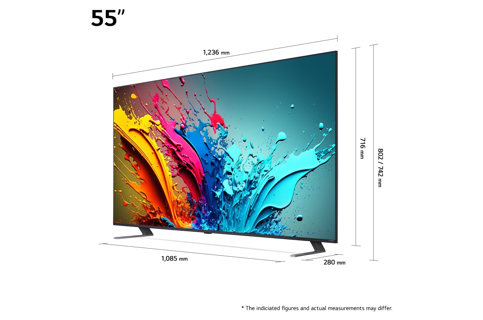 LG QNED AI QNED85 4K Smart TV 55 inch 2024 - 55QNED85T3C | LG România