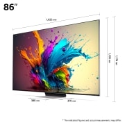 LG QNED91 MiniLED AI de 86'', 4K Smart TV, Imagine de detaliu cu a televizorului LG QNED, QNED91, 86QNED91T3A, thumbnail 7