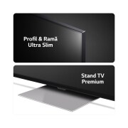 LG QNED91 de 65'', MiniLED, 4K Smart TV, Imagine laterală ușor înclinată spre stânga cu  televizorul LG QNED, QNED91, 65QNED91T3A, thumbnail 4