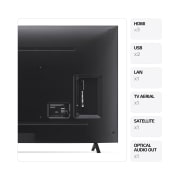LG NANO82 de 50'', 4K Smart TV, Vedere din spate a LG NanoCell TV, NANO82, 50NANO82T3B, thumbnail 3