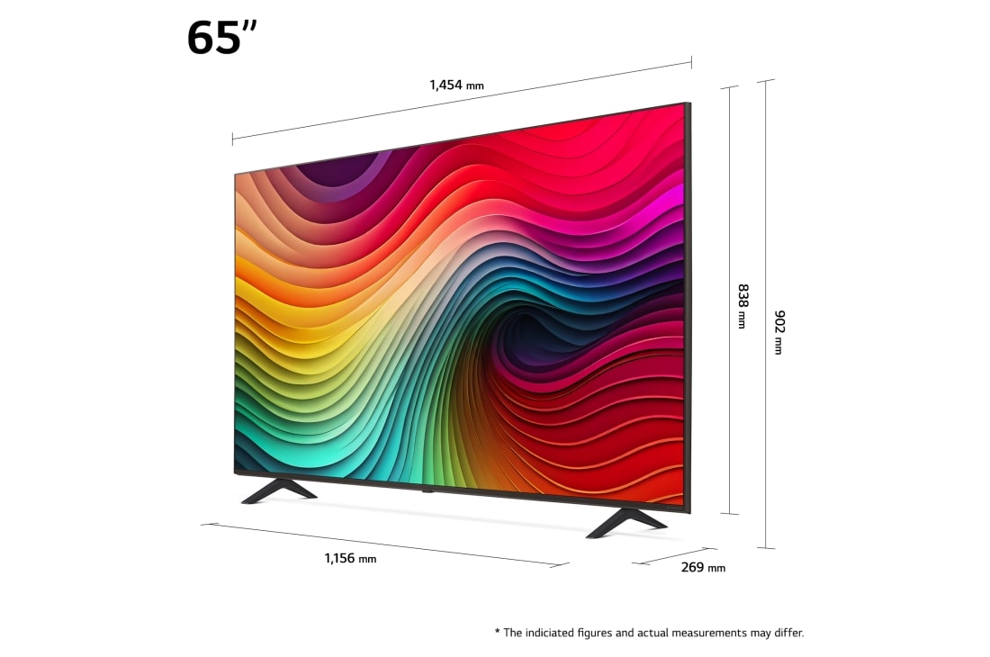 LG NANO82 de 65'', 4K Smart TV, dimention, 65NANO82T3B, thumbnail 7