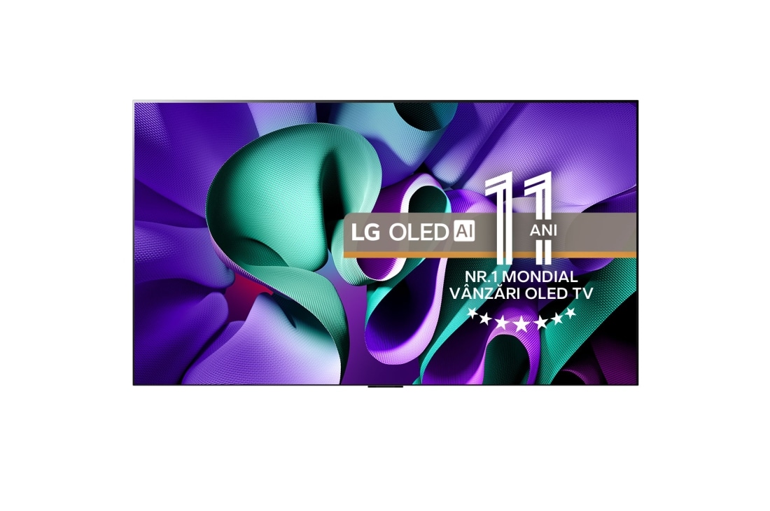 LG TV LG SIGNATURE OLED M4 97 inch 120Hz, cu transfer true wireless video și audio 4K, OLED97M49LA